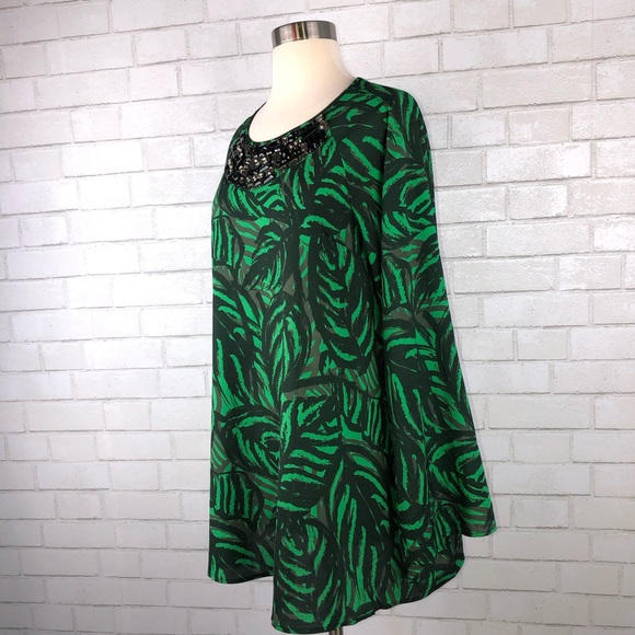 Twelve by Twelve Palm Print Tunic Top K2547 - Picture 5 of 8